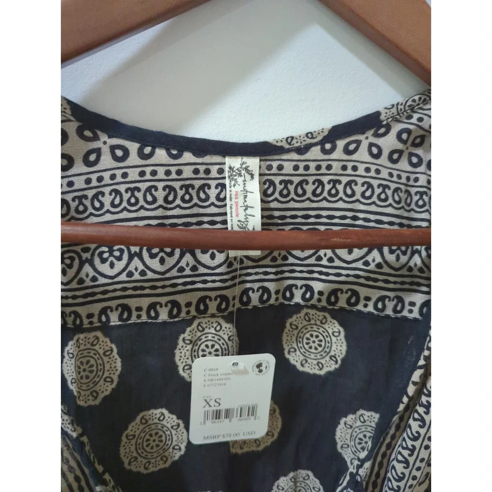 Free People Black Thong Bodysuit NWT